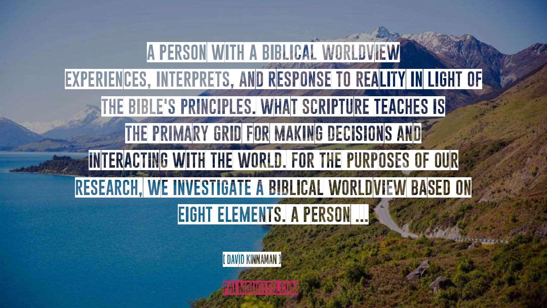 David Kinnaman Quotes: A person with a biblical