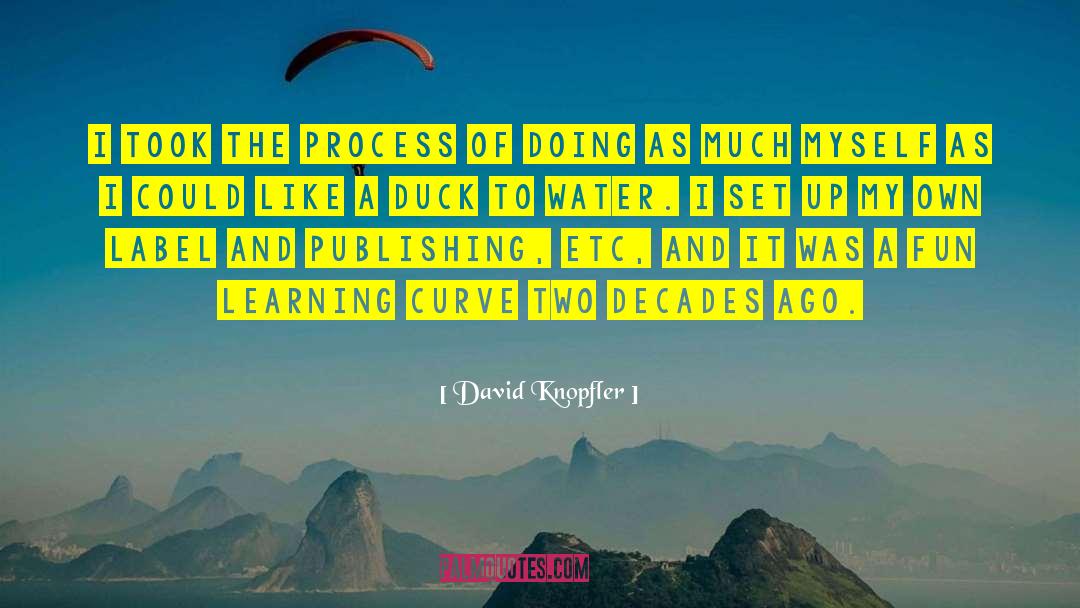 David Knopfler Quotes: I took the process of