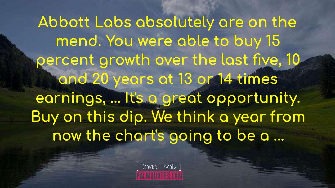 David L. Katz Quotes: Abbott Labs absolutely are on