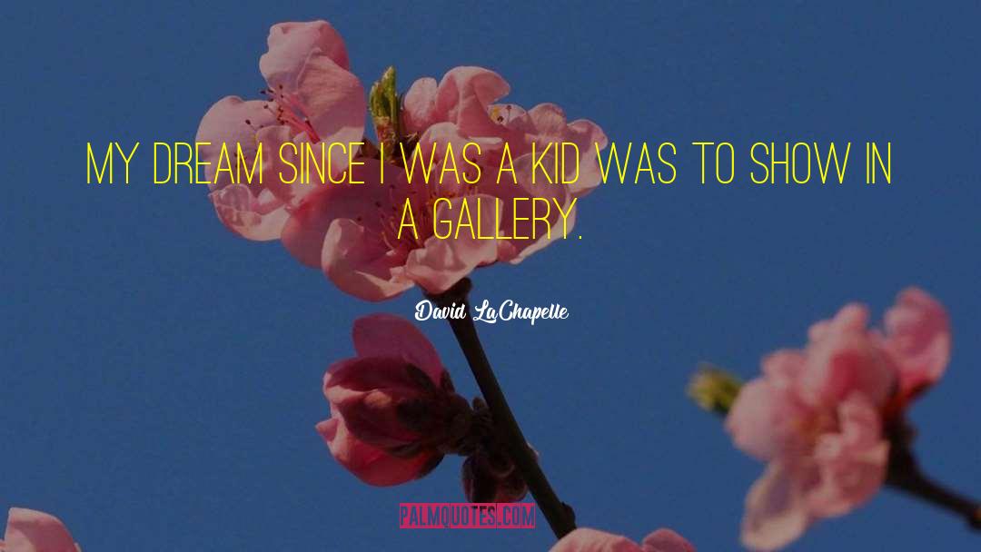 David LaChapelle Quotes: My dream since I was