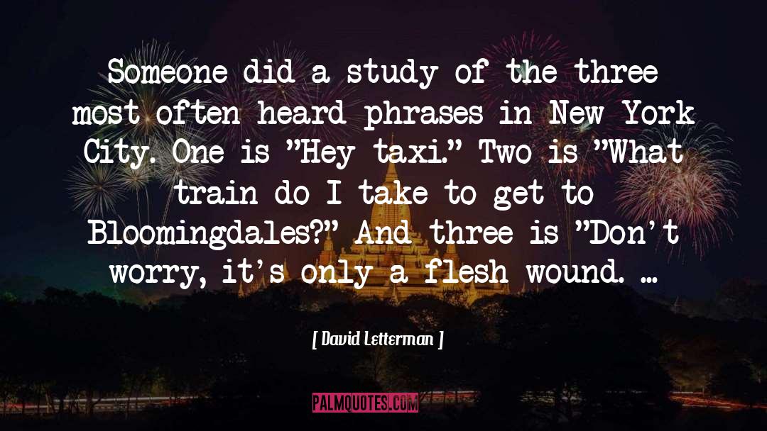 David Letterman Quotes: Someone did a study of