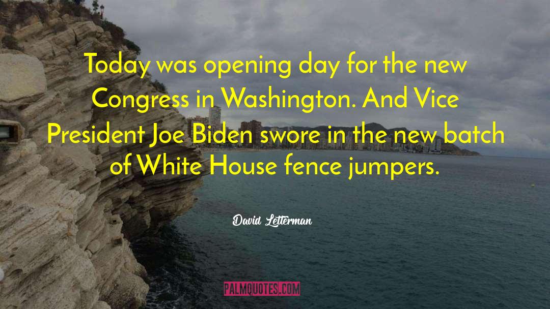 David Letterman Quotes: Today was opening day for