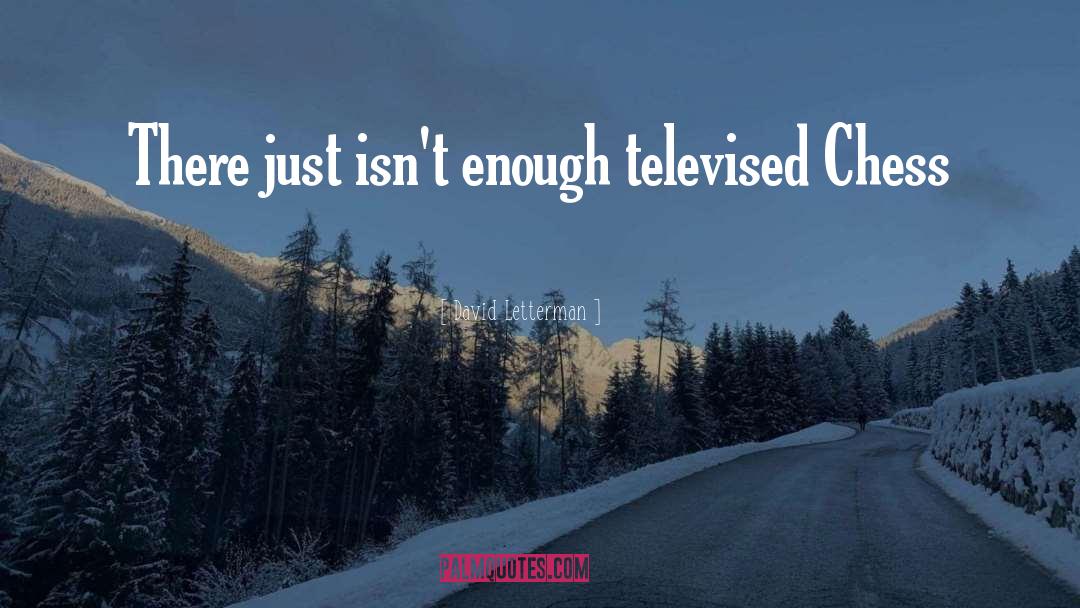 David Letterman Quotes: There just isn't enough televised