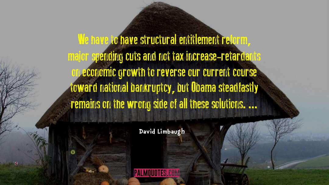 David Limbaugh Quotes: We have to have structural