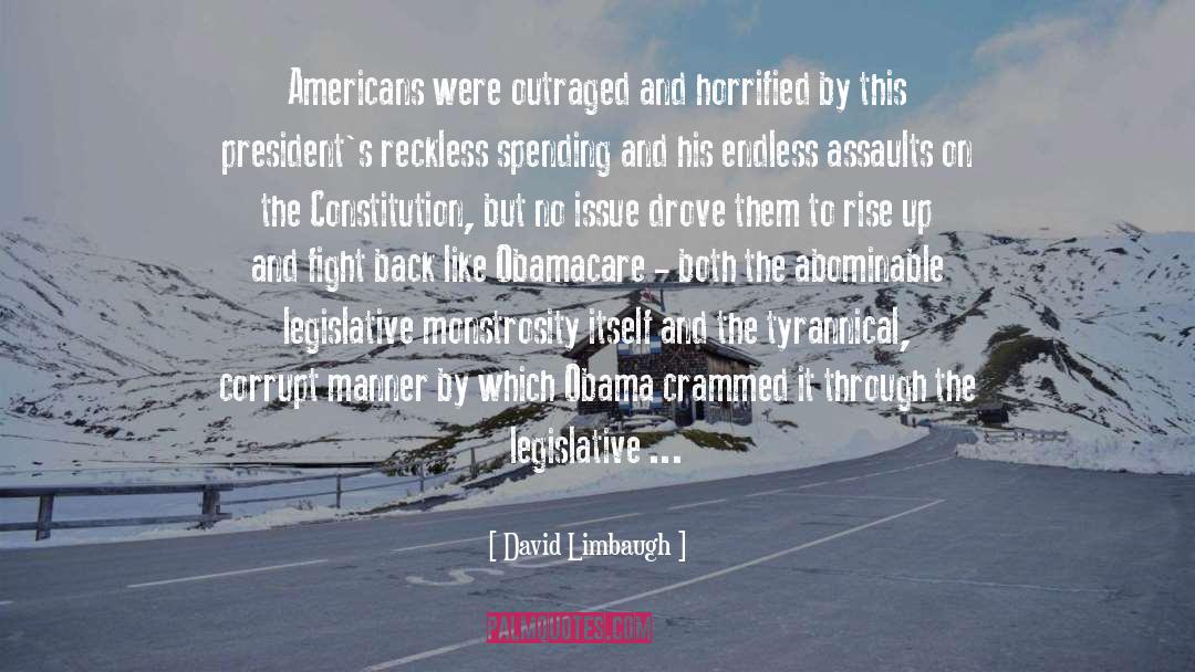 David Limbaugh Quotes: Americans were outraged and horrified