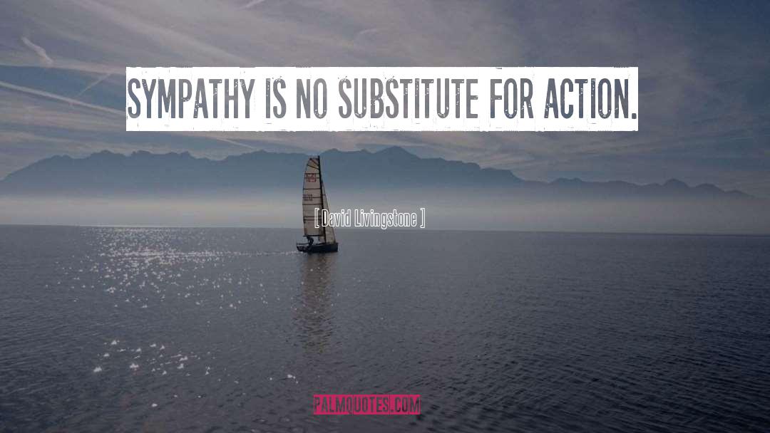 David Livingstone Quotes: Sympathy is no substitute for