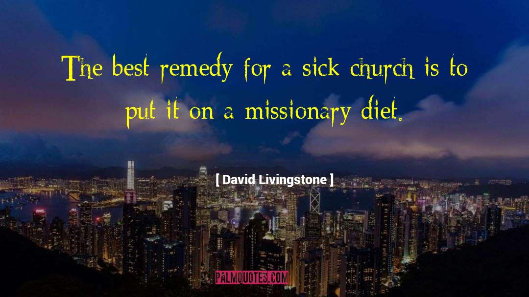 David Livingstone Quotes: The best remedy for a