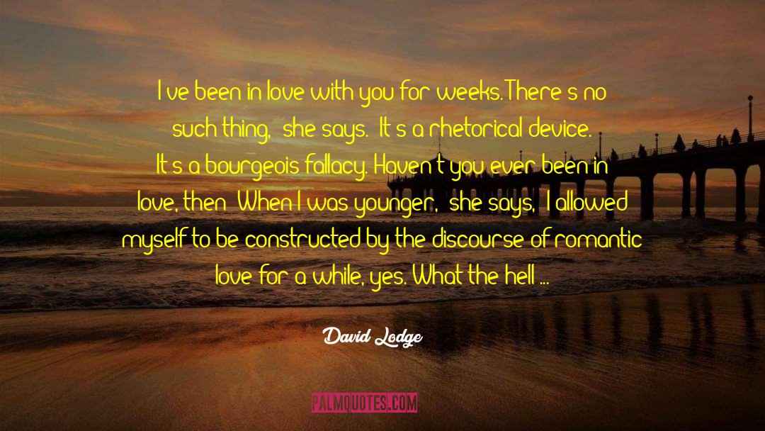 David Lodge Quotes: I've been in love with