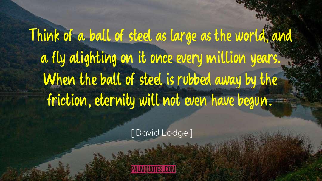 David Lodge Quotes: Think of a ball of