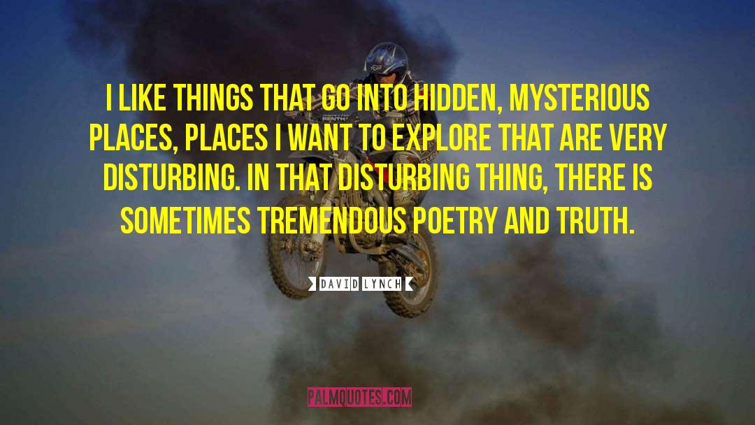 David Lynch Quotes: I like things that go