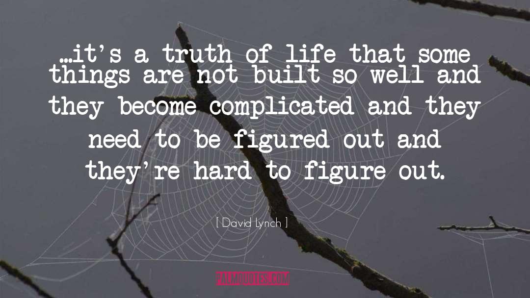 David Lynch Quotes: ...it's a truth of life