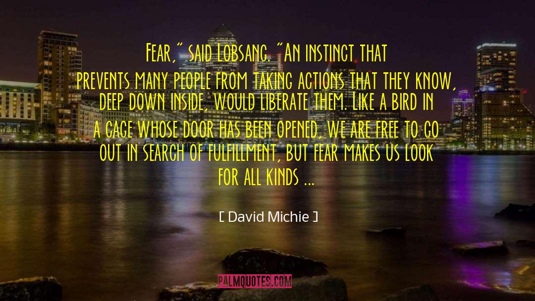 David Michie Quotes: Fear,