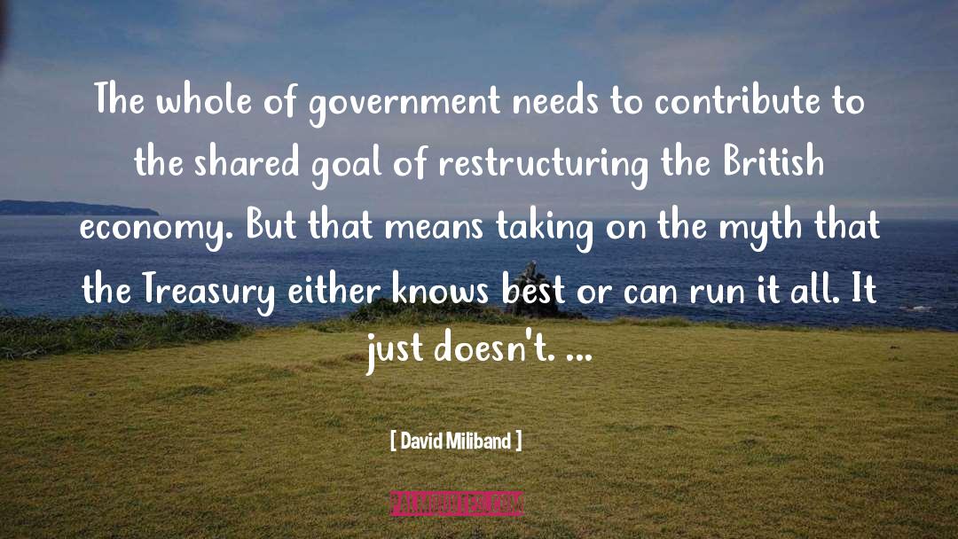 David Miliband Quotes: The whole of government needs