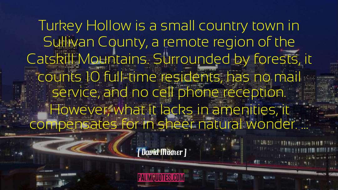David Mixner Quotes: Turkey Hollow is a small