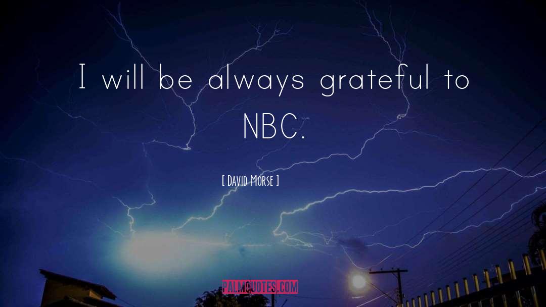 David Morse Quotes: I will be always grateful