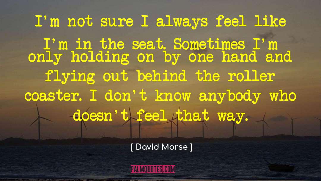 David Morse Quotes: I'm not sure I always