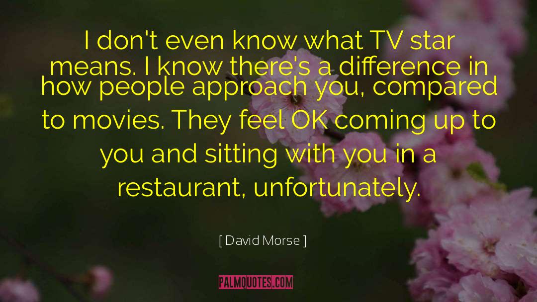 David Morse Quotes: I don't even know what