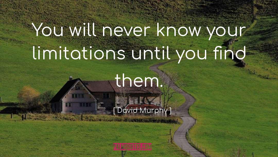David Murphy Quotes: You will never know your