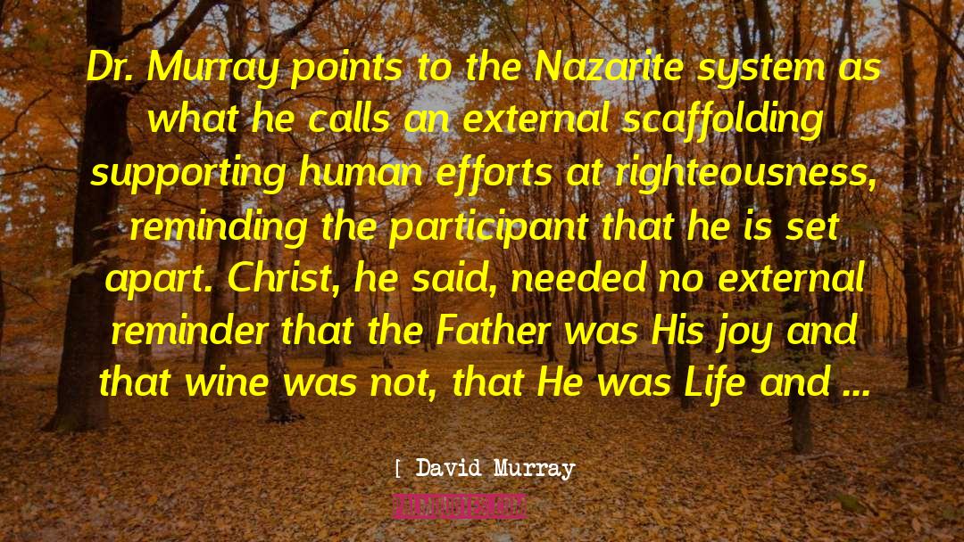 David Murray Quotes: Dr. Murray points to the