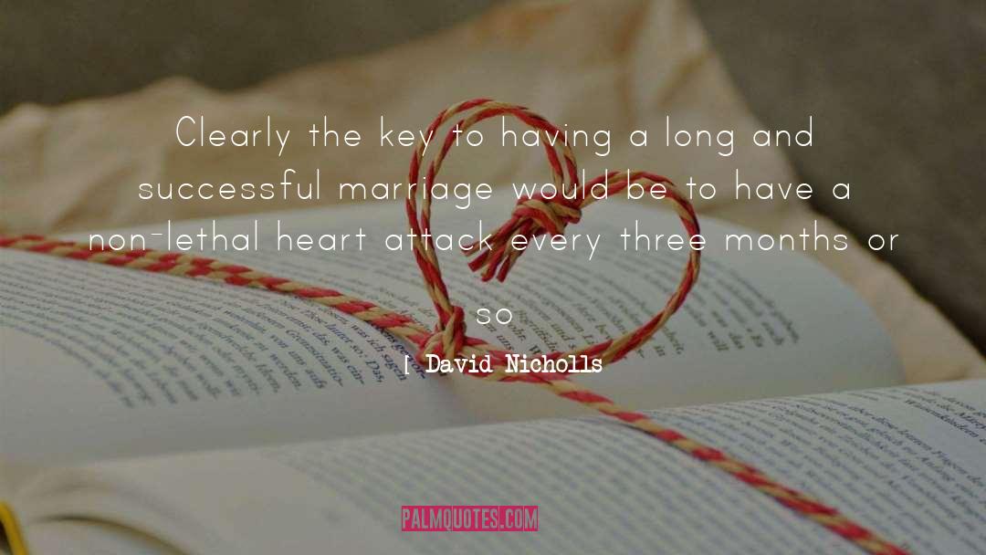 David Nicholls Quotes: Clearly the key to having