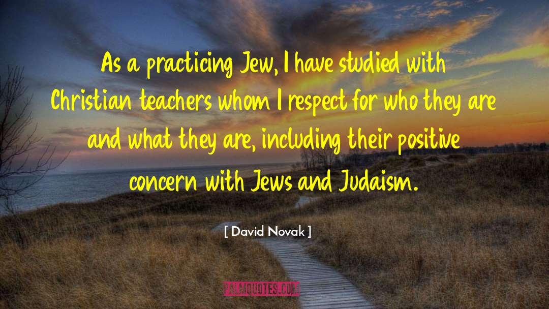 David Novak Quotes: As a practicing Jew, I