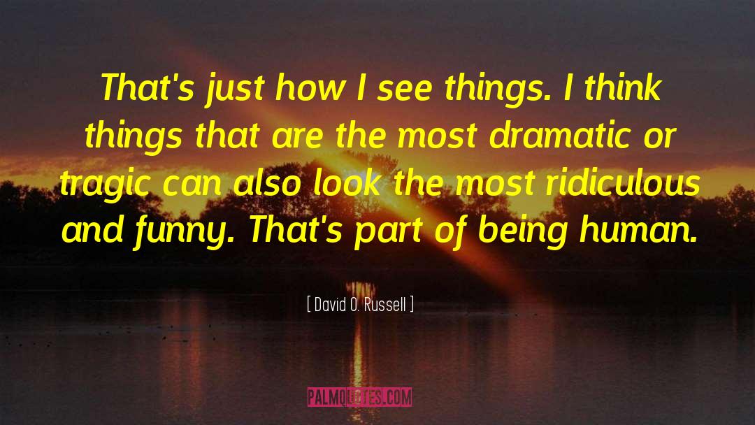 David O. Russell Quotes: That's just how I see