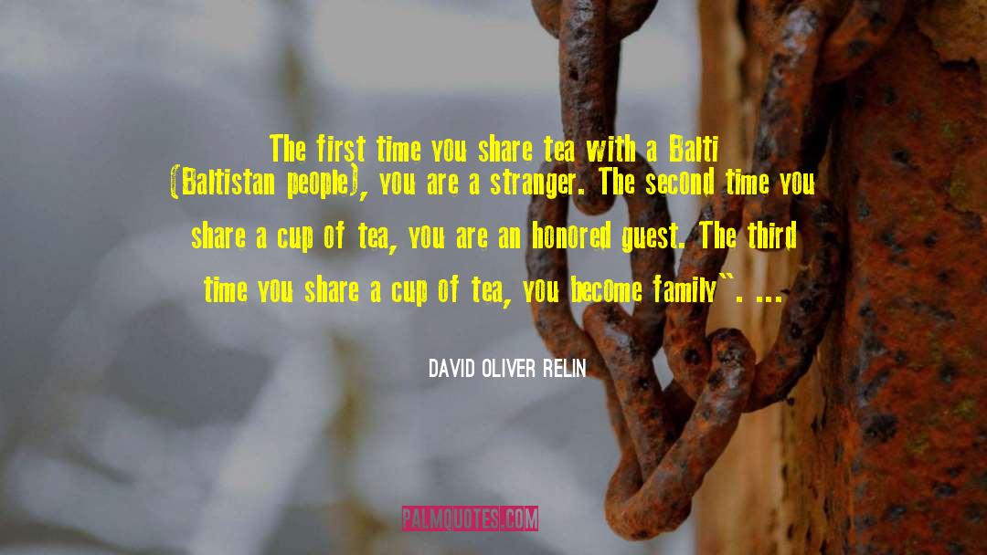 David Oliver Relin Quotes: The first time you share