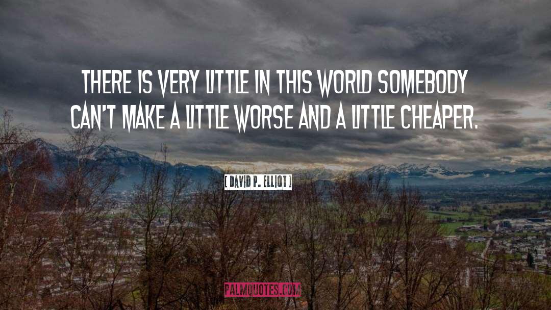 David P. Elliot Quotes: There is very little in