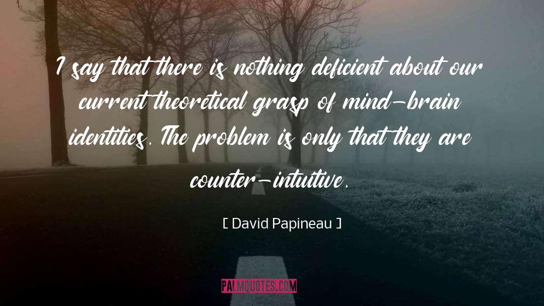 David Papineau Quotes: I say that there is