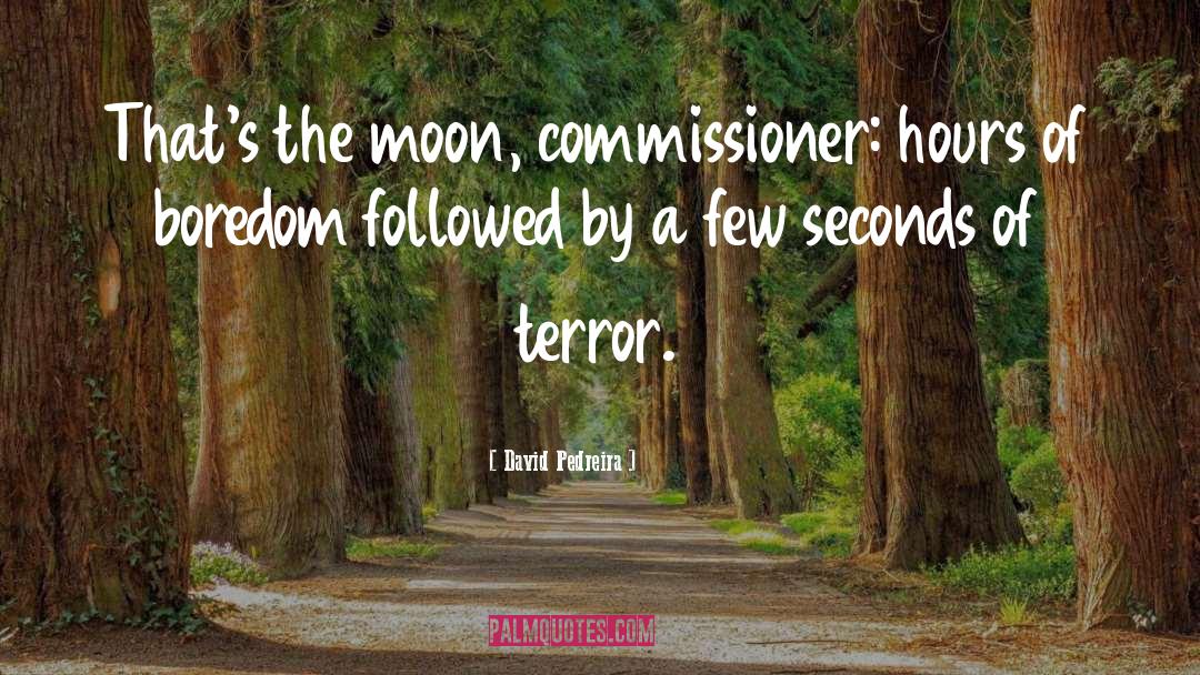 David Pedreira Quotes: That's the moon, commissioner: hours