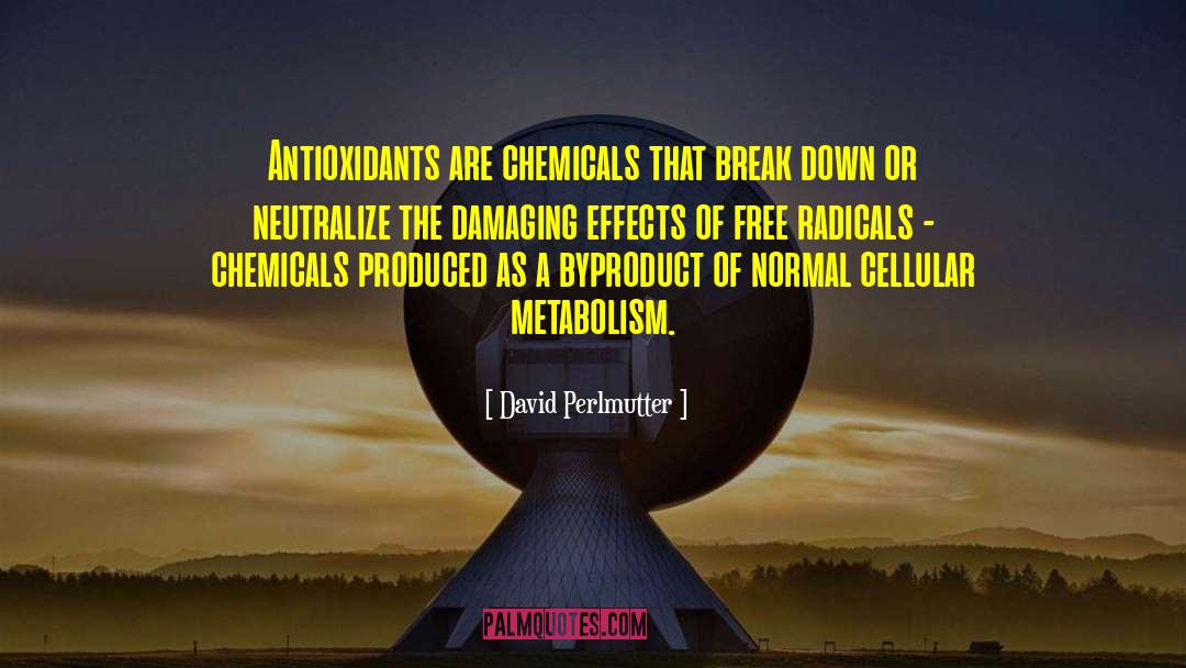 David Perlmutter Quotes: Antioxidants are chemicals that break