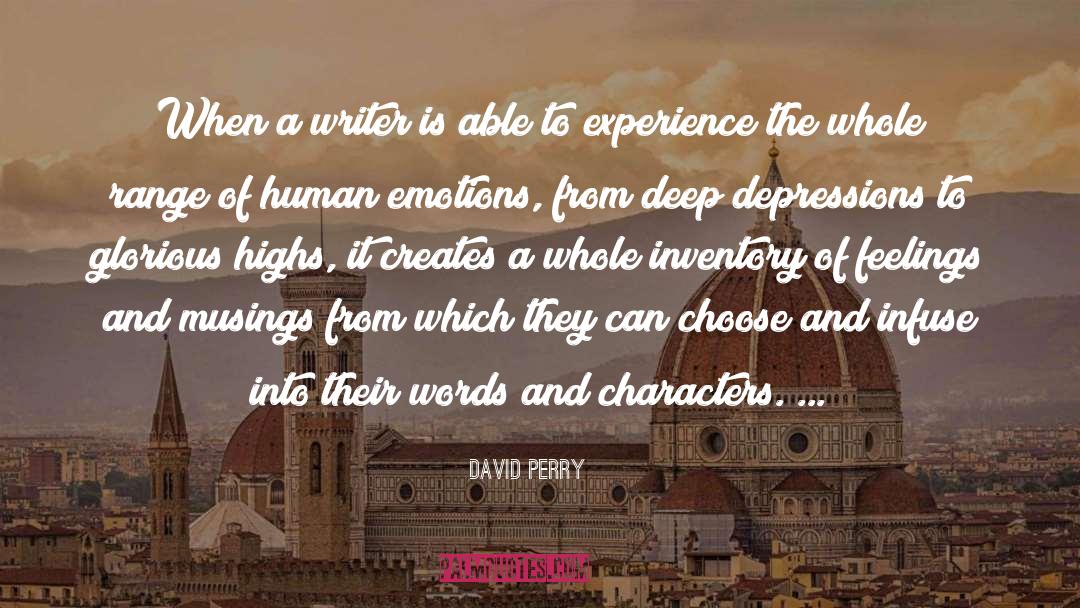 David Perry Quotes: When a writer is able