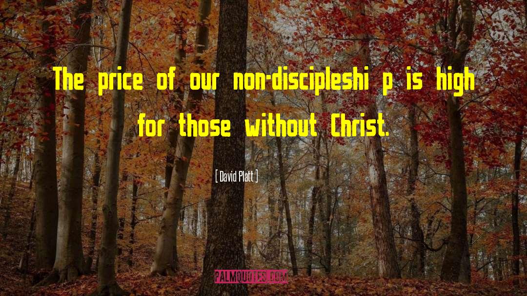 David Platt Quotes: The price of our non-discipleshi