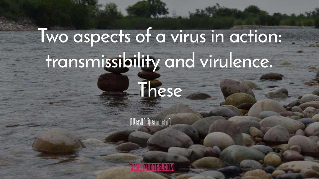 David Quammen Quotes: Two aspects of a virus