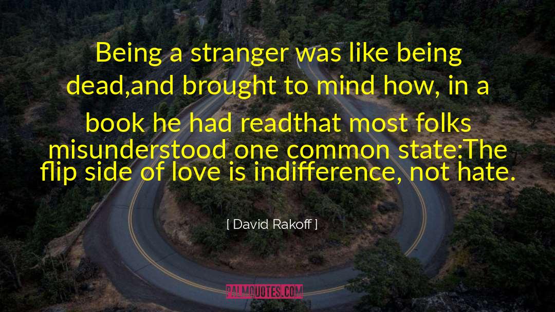 David Rakoff Quotes: Being a stranger was like