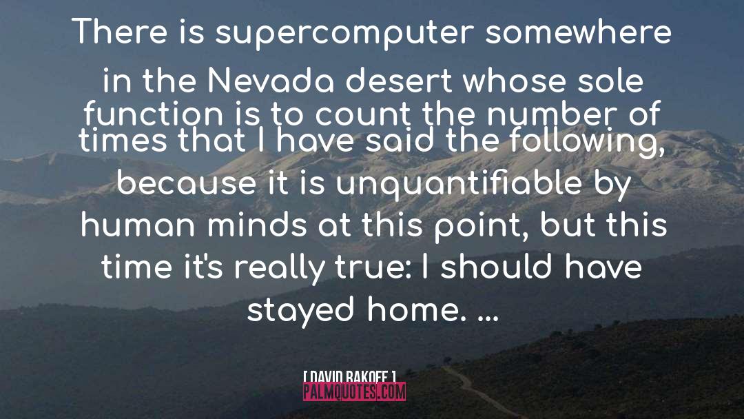 David Rakoff Quotes: There is supercomputer somewhere in