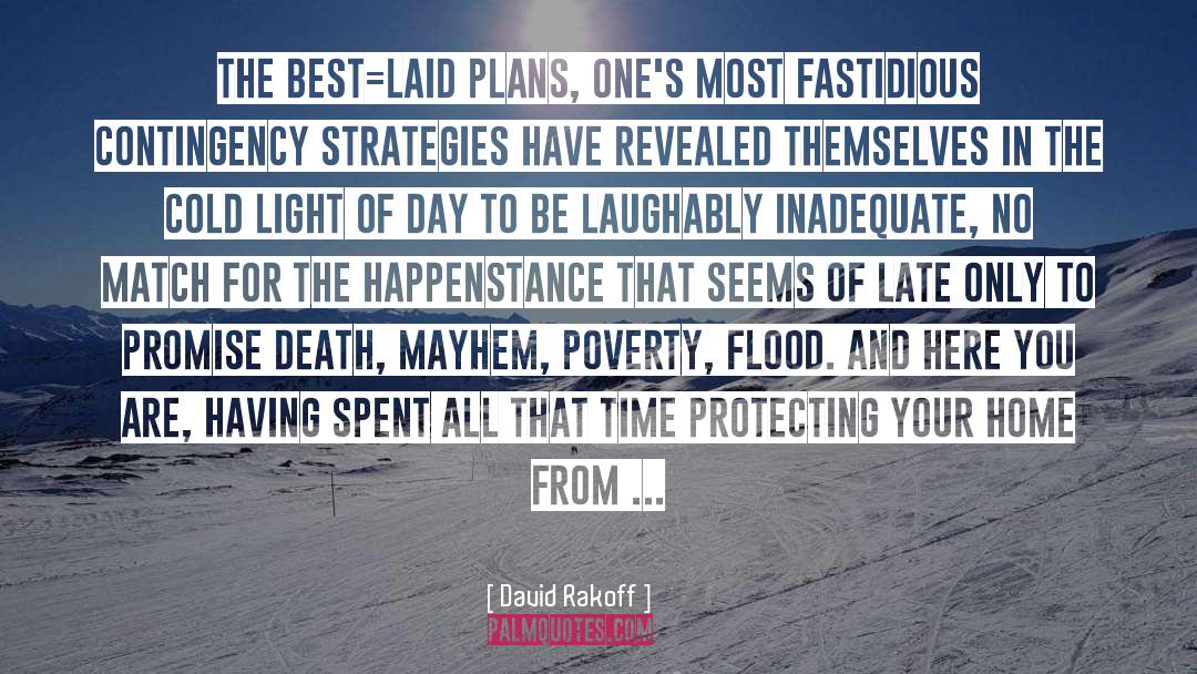 David Rakoff Quotes: The best=laid plans, one's most