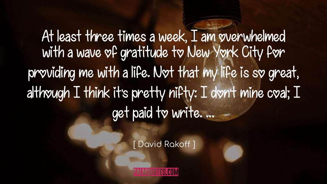David Rakoff Quotes: At least three times a