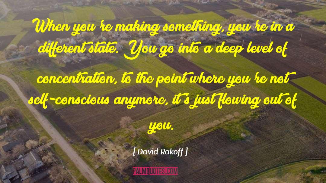 David Rakoff Quotes: When you're making something, you're
