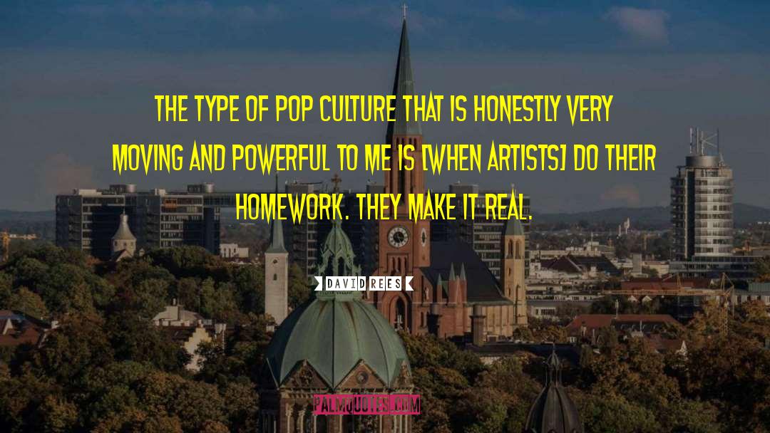 David Rees Quotes: The type of pop culture