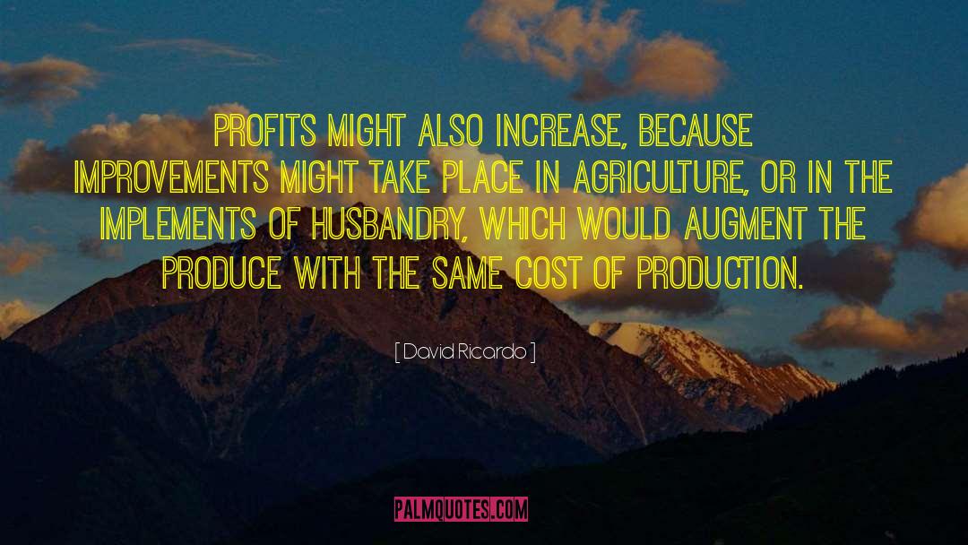 David Ricardo Quotes: Profits might also increase, because