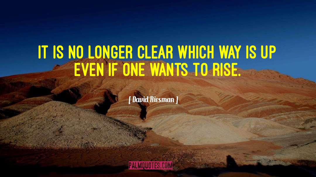 David Riesman Quotes: It is no longer clear