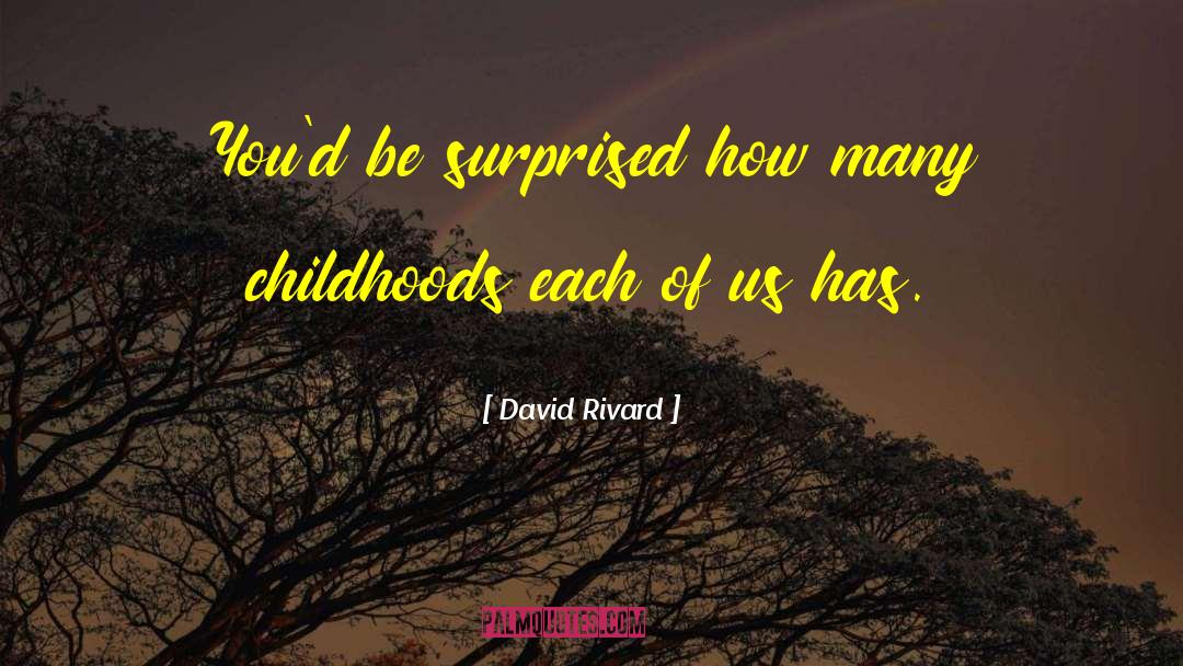 David Rivard Quotes: You'd be surprised how many