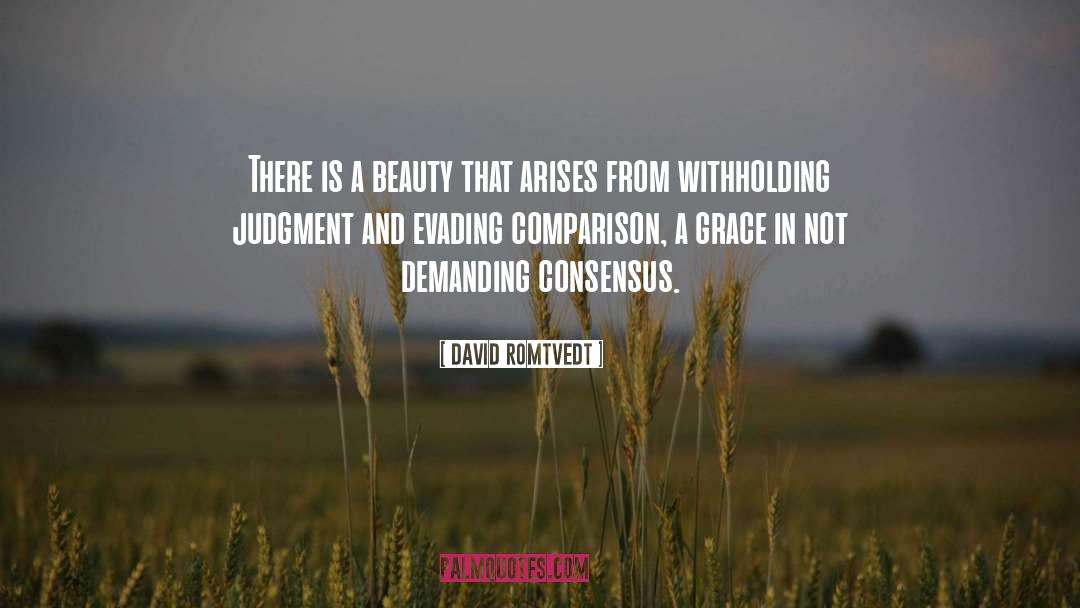 David Romtvedt Quotes: There is a beauty that