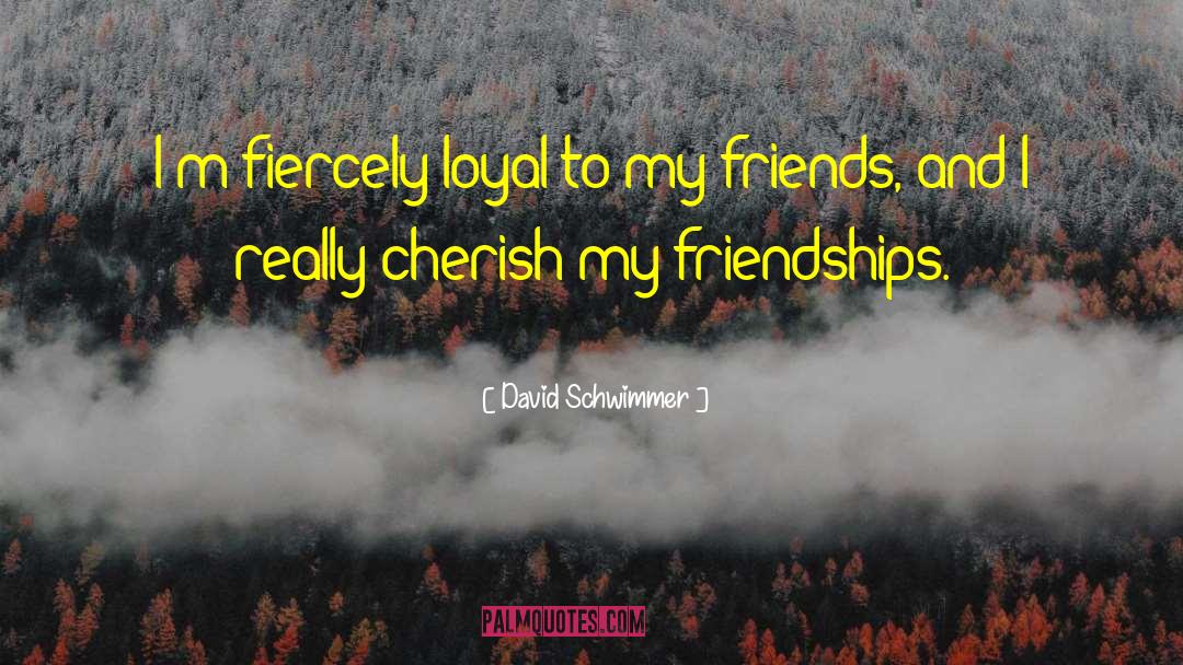 David Schwimmer Quotes: I'm fiercely loyal to my