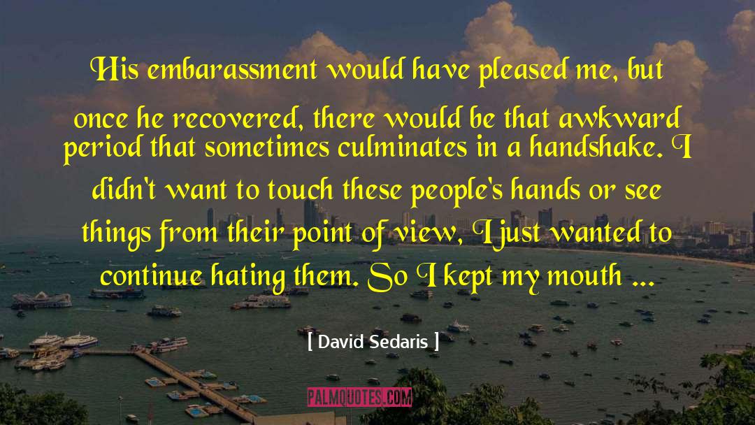 David Sedaris Quotes: His embarassment would have pleased
