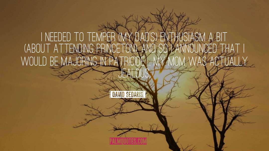 David Sedaris Quotes: I needed to temper (my