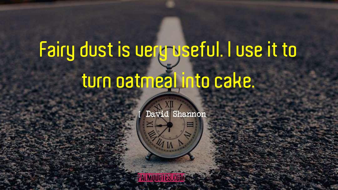 David Shannon Quotes: Fairy dust is very useful.