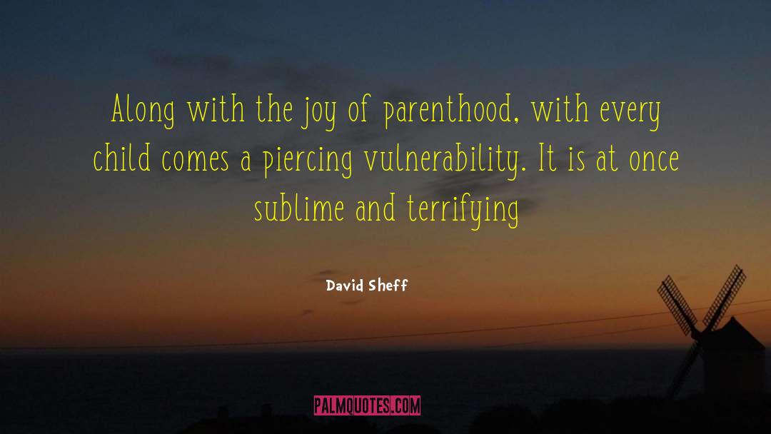 David Sheff Quotes: Along with the joy of