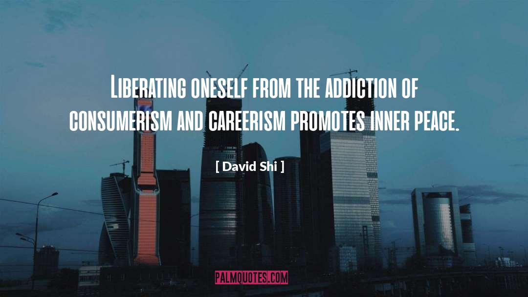 David Shi Quotes: Liberating oneself from the addiction